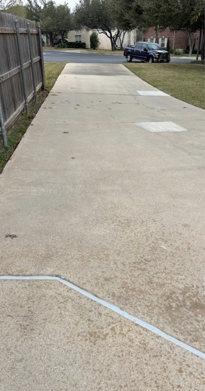 sidewalk pressure washing